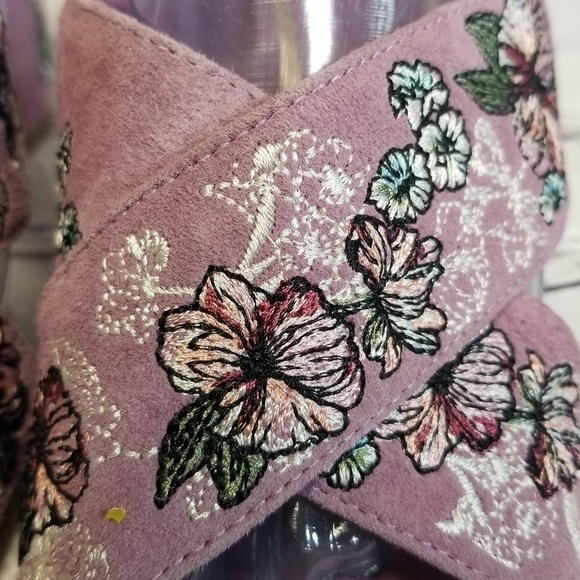 Whbm Zuri embroidered slides sandals - Picture 6 of 11